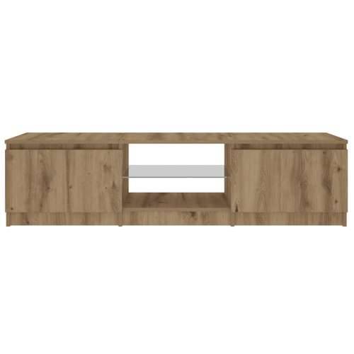 TV ormarić s LED svjetlima Artisan hrast 140x40x36 cm - hrast artisan 140 x 40 x 36 cm 1 Cijena