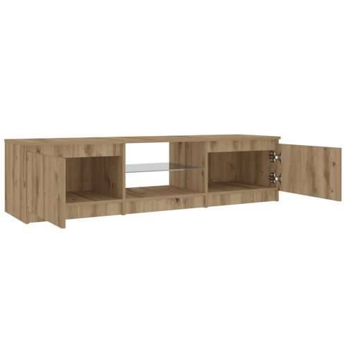TV ormarić s LED svjetlima Artisan hrast 140x40x36 cm - hrast artisan 140 x 40 x 36 cm 1 Cijena