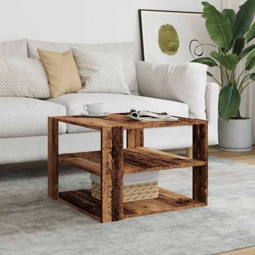 Stol za kavu Staro drvo 58x58x40 cm Konstruirano drvo - Staro drvo 1 Cijena
