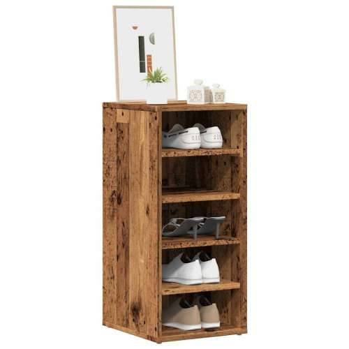 Ormarić za cipele staro drvo 32x35x70 cm konstruirano drvo - Staro drvo 31.5 x 35 x 70 cm 1 shoe cabinet without door Cijena