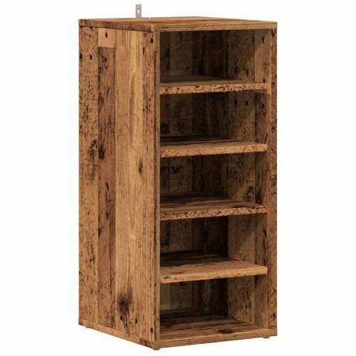 Ormarić za cipele staro drvo 32x35x70 cm konstruirano drvo - Staro drvo 31.5 x 35 x 70 cm 1 shoe cabinet without door Cijena
