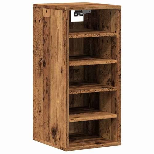Ormarić za cipele staro drvo 32x35x70 cm konstruirano drvo - Staro drvo 31.5 x 35 x 70 cm 1 shoe cabinet without door Cijena