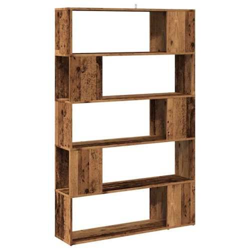 Ormarić za knjige/Paravan - Sobna pregrada staro drvo 100x24x155 cm - Staro drvo 1 100 x 24 x 155 cm Cijena