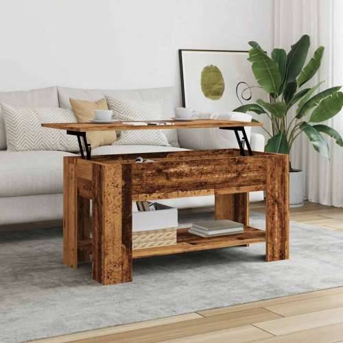 Stol za kavu staro drvo 101x49x52 cm konstruirano drvo - Staro drvo 101 x 49 x 52 cm 1 Cijena