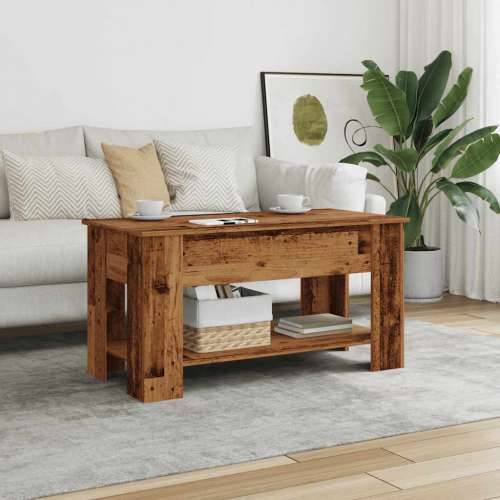 Stol za kavu staro drvo 101x49x52 cm konstruirano drvo - Staro drvo 101 x 49 x 52 cm 1 Cijena