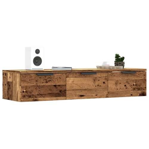 Zidni ormarić staro drvo 102x30x20 cm konstruirano drvo - Staro drvo 1 Cijena