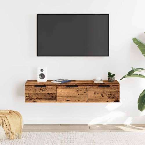 Zidni ormarić staro drvo 102x30x20 cm konstruirano drvo - Staro drvo 1 Cijena