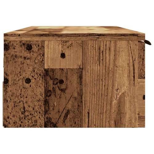 Zidni ormarić staro drvo 102x30x20 cm konstruirano drvo - Staro drvo 1 Cijena