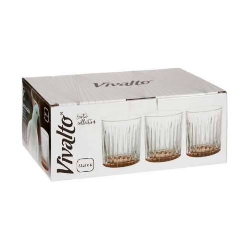 Čaša Vivalto Exotic Smeđa Kristal 330 ml (6 kom.) Cijena