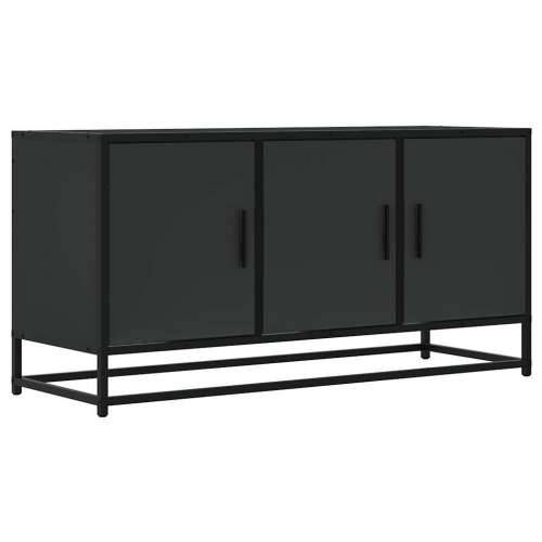TV ormarić crni 100x35x50 cm Konstruirano drvo i metal - Crna 1 Cijena