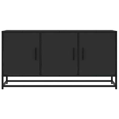 TV ormarić crni 100x35x50 cm Konstruirano drvo i metal - Crna 1 Cijena