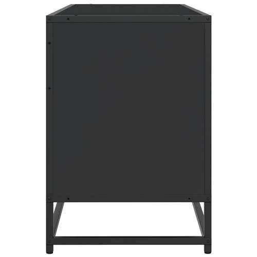 TV ormarić crni 100x35x50 cm Konstruirano drvo i metal - Crna 1 Cijena