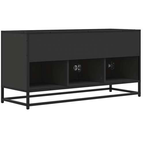 TV ormarić crni 100x35x50 cm Konstruirano drvo i metal - Crna 1 Cijena