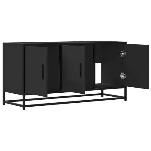 TV ormarić crni 100x35x50 cm Konstruirano drvo i metal - Crna 1 Cijena