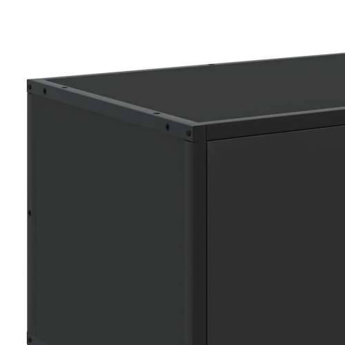TV ormarić crni 100x35x50 cm Konstruirano drvo i metal - Crna 1 Cijena
