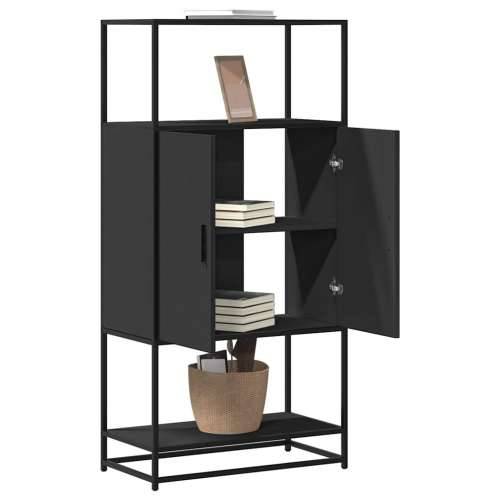 Visoka ploča crna 68x35x139 cm Konstruirano drvo i metal - Crna 1 Cijena