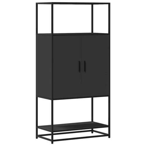 Visoka ploča crna 68x35x139 cm Konstruirano drvo i metal - Crna 1 Cijena
