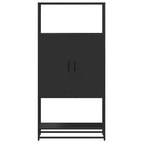 Visoka ploča crna 68x35x139 cm Konstruirano drvo i metal - Crna 1 Cijena
