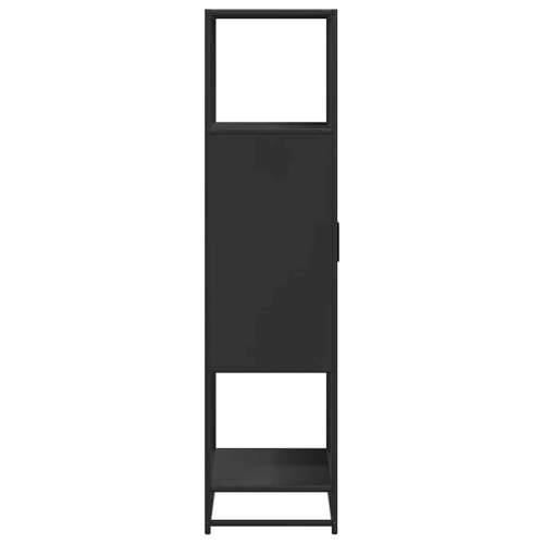Visoka ploča crna 68x35x139 cm Konstruirano drvo i metal - Crna 1 Cijena