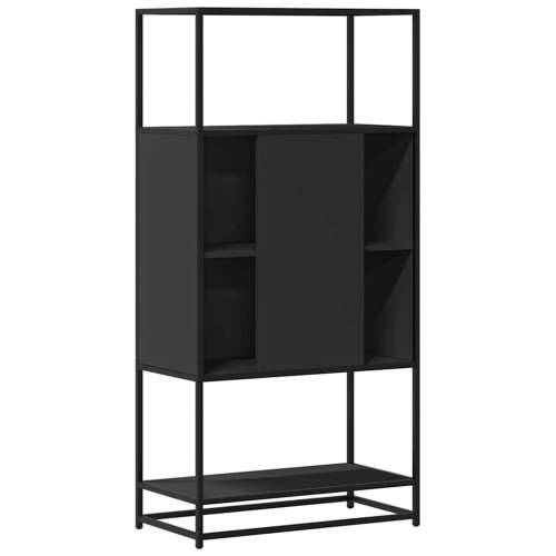 Visoka ploča crna 68x35x139 cm Konstruirano drvo i metal - Crna 1 Cijena