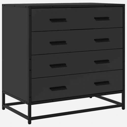 Ormar s ladicama crni 70x41x70 cm izrađeno drvo - Crna 1 Cijena