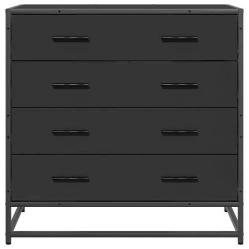 Ormar s ladicama crni 70x41x70 cm izrađeno drvo - Crna 1 Cijena