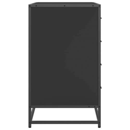 Ormar s ladicama crni 70x41x70 cm izrađeno drvo - Crna 1 Cijena