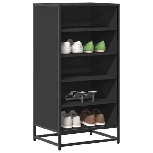 Stalak za cipele crni 48x38x97,5 cm izrađeno drvo - Crna 6 1 Cijena