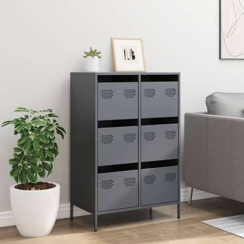 Visoka komoda antracit 68x39x101,5 cm od čelika Antracit 1 Cijena