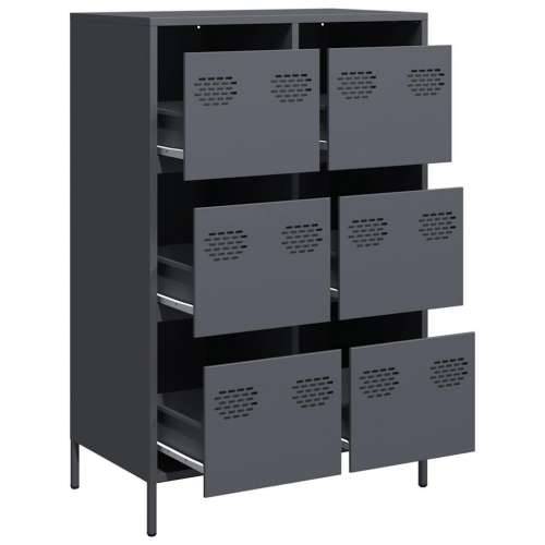 Visoka komoda antracit 68x39x101,5 cm od čelika Antracit 1 Cijena
