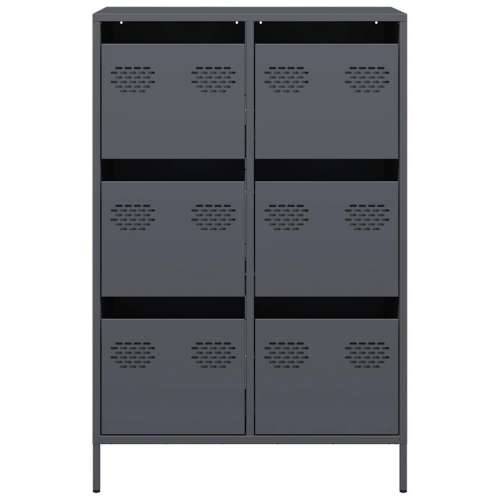 Visoka komoda antracit 68x39x101,5 cm od čelika Antracit 1 Cijena
