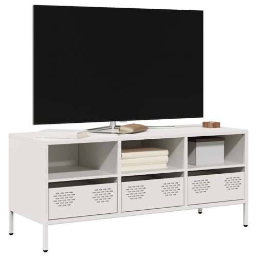 TV ormarić bijeli 101,5x39x43,5 cm hladno valjani čelik - Bijela 1 101.5 cm Cijena
