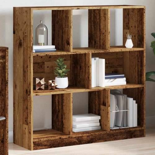 Ormar za knjige staro drvo 97,5x29,5x100 cm konstruirano drvo - Staro drvo 1 Cijena