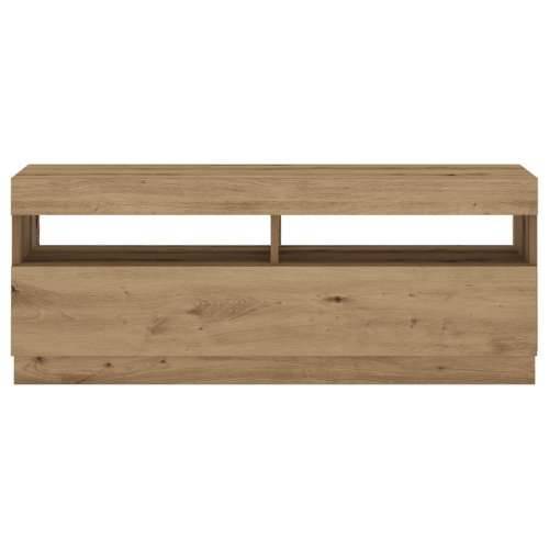 TV ormarić s LED svjetlima umjetnički hrast 100x35x40 cm - hrast artisan 1 100 cm Cijena