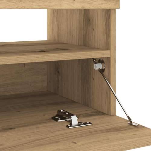 TV ormarić s LED svjetlima umjetnički hrast 100x35x40 cm - hrast artisan 1 100 cm Cijena