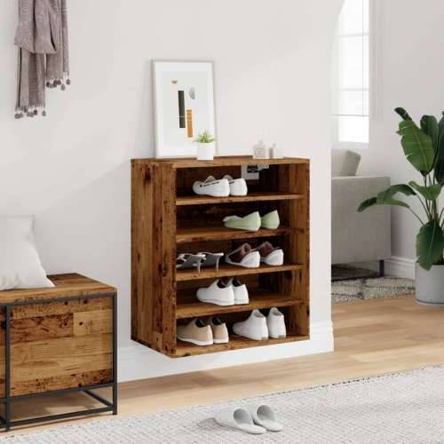 Ormarić za cipele staro drvo 60x35x70 cm konstruirano drvo - Staro drvo 60 x 35 x 70 cm 1 shoe cabinet without door Cijena