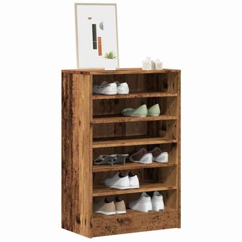 Ormarić za cipele boja staro drvo 60x35x92 cm konstruirano drvo - Staro drvo 60 x 35 x 92 cm 1 shoe cabinet without door Cijena