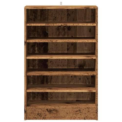 Ormarić za cipele boja staro drvo 60x35x92 cm konstruirano drvo - Staro drvo 60 x 35 x 92 cm 1 shoe cabinet without door Cijena