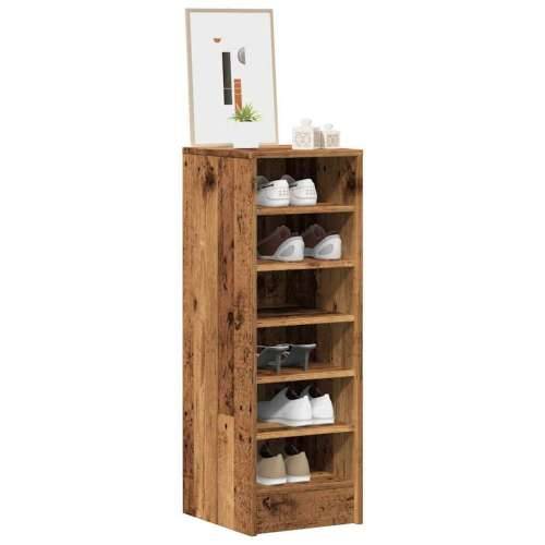 Ormarić za cipele staro drvo 32x35x92 cm konstruirano drvo - Staro drvo 31.5 x 35 x 92 cm 1 shoe cabinet without door Cijena