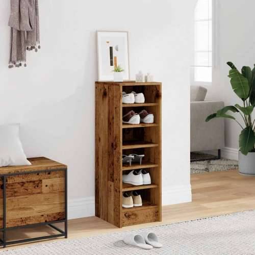 Ormarić za cipele staro drvo 32x35x92 cm konstruirano drvo - Staro drvo 31.5 x 35 x 92 cm 1 shoe cabinet without door Cijena