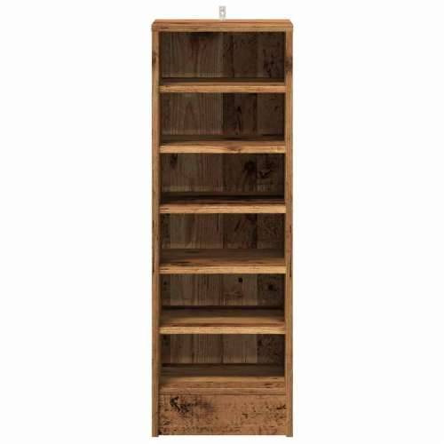 Ormarić za cipele staro drvo 32x35x92 cm konstruirano drvo - Staro drvo 31.5 x 35 x 92 cm 1 shoe cabinet without door Cijena