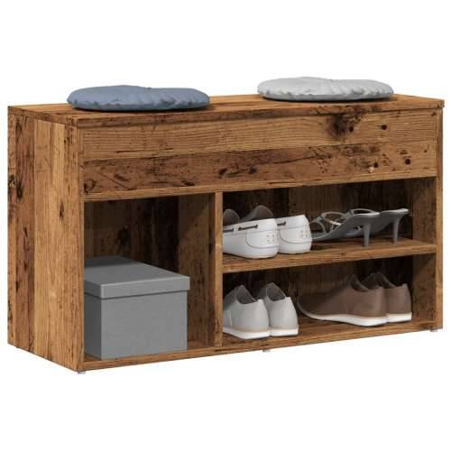 Klupa za cipele staro drvo 80x30x45 cm izrađeno drvo - Staro drvo 80 x 30 x 45 cm 1 Cijena