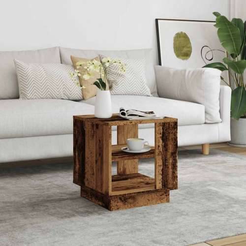 Stol za kavu staro drvo 40x40x43 cm konstruirano drvo - Staro drvo 40 x 40 x 43 cm 1 Cijena