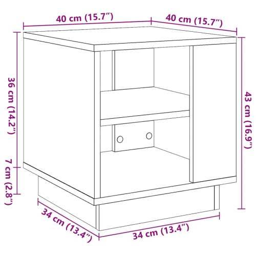 Stol za kavu staro drvo 40x40x43 cm konstruirano drvo - Staro drvo 40 x 40 x 43 cm 1 Cijena