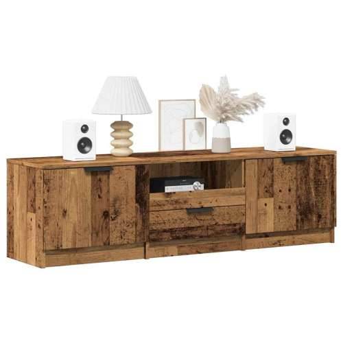TV ormarić staro drvo 140x35x40 cm konstruirano drvo - Staro drvo 1 Cijena