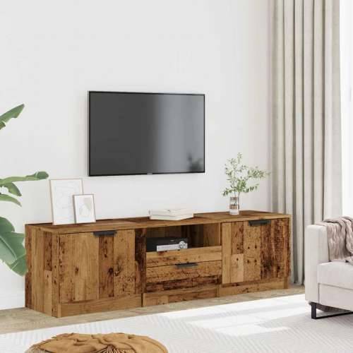 TV ormarić staro drvo 140x35x40 cm konstruirano drvo - Staro drvo 1 Cijena