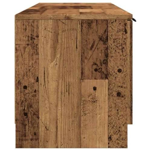 TV ormarić staro drvo 140x35x40 cm konstruirano drvo - Staro drvo 1 Cijena