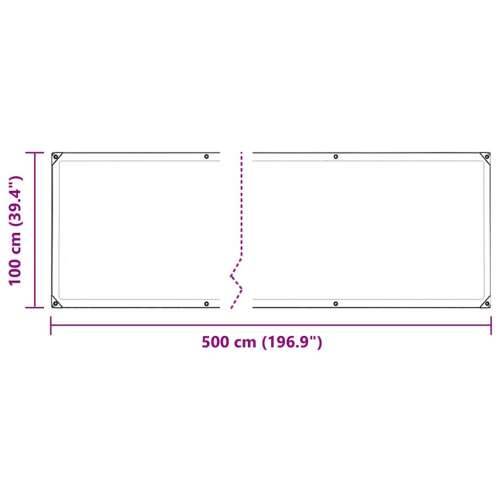 Pokrivač za biljke s ušicama 1x5 m PVC - 1 x 5 m 1 Cijena