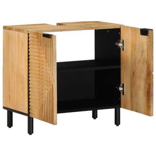 Kupaonski ormarić za Lavabo - Umivaonik smeđi 62x33x58cm Puno drvo Mango - masivno drvo manga 1 Cijena