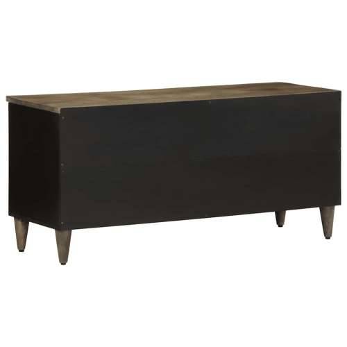 TV ormarić crni 100 x 33 x 46 cm od masivnog drva manga Cijena